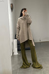 Marc le bihan round neck sweater 2772 taupe gray -brown